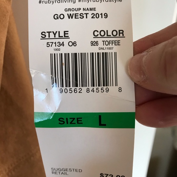 Ruby Rd. Fringe Vest - Picture 2 of 3